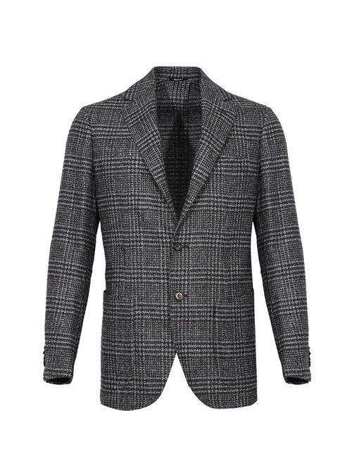 Giacca monopetto in lana principe di Galles blu SARTORIO NAPOLI | SG1250 S0732908001